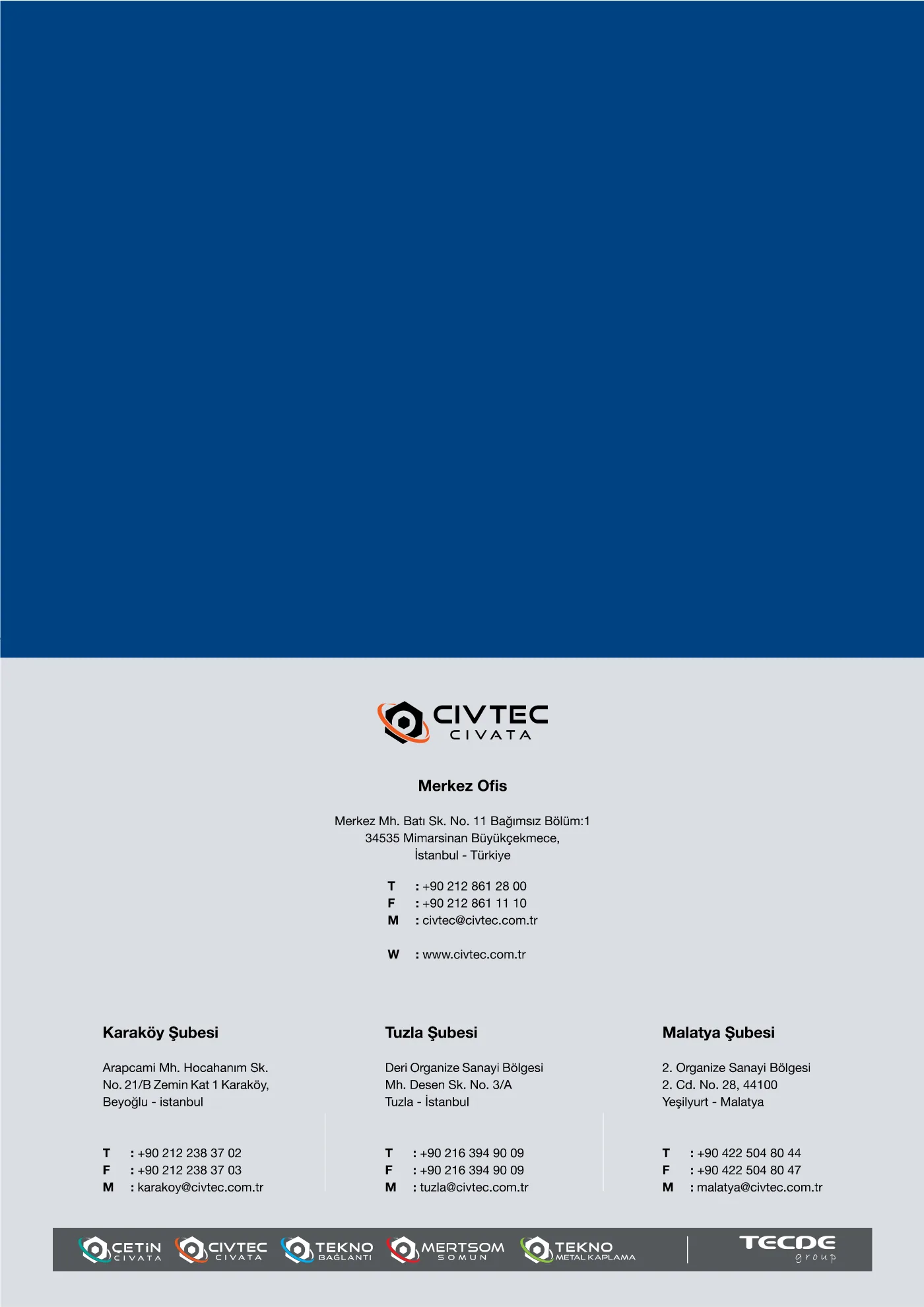 Civtec Cıvata Fiyat Listesi — Temmuz 2026 — sayfa 96